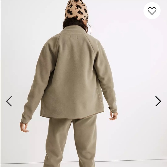 NWT Madewell MWL Betterfleece Zip Quilted-Pocket Jacket - Picture 4 of 6